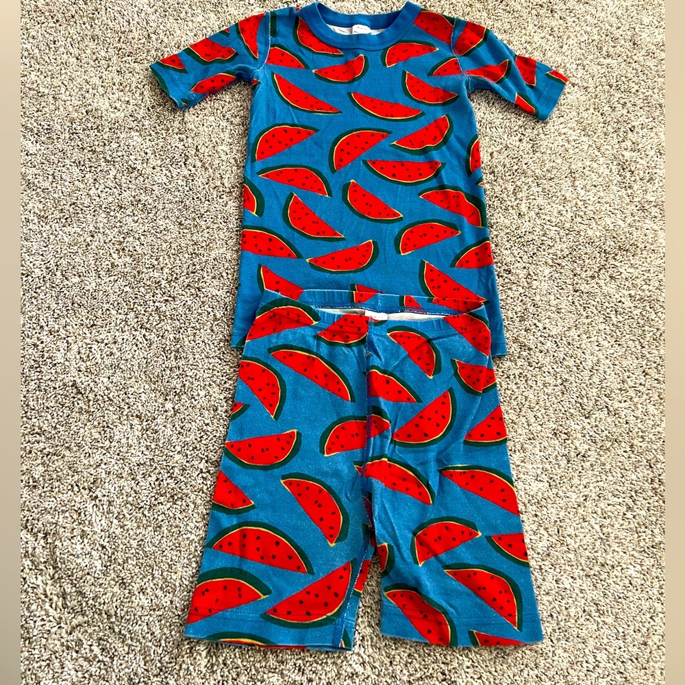 Hanna Andersson Watermelon Pajamas size 140 (10)